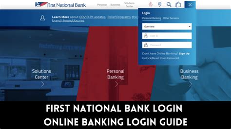 first national bank online banking.